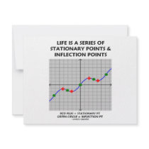 Life Is A Series Of Stationary Pts Inflection Pts invitations
