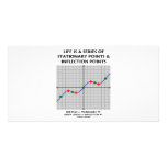 Life Is A Series Of Stationary Pts Inflection Pts Personalized Photo Card