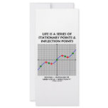 Life Is A Series Of Stationary Pts Inflection Pts Rack Card Design