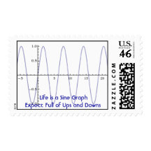 Life is a Sine Graph Stamp