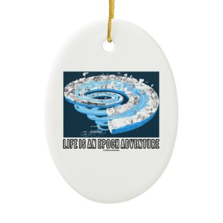 Life Is An Epoch Adventure (Geological Time) Ornament