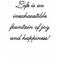 Life is an inexhaustible fountain of joy and ha... t-shirts