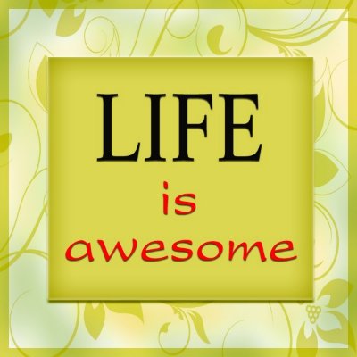 Life is awesome magnet