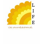 Life Is Awesome:Motivational Quote T.shirts