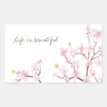 Life is Beautiful Cherry Blossoms Sticker stickers