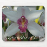 Life is Beautiful Floral Mousepad mousepads