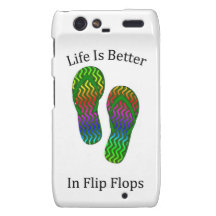 Life Is Better In Flip Flops Droid RAZR Cover