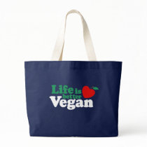 Life Is Better Vegan Tote Bag