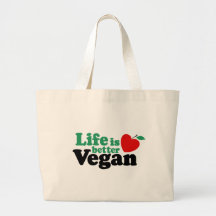 Life Is Better Vegan Canvas Bags
