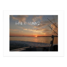 Life is Fishing Postcards