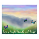 Life is Fragile Handle With Prayer Poster posters by victornotvictim Life is Fragile Handle With Prayer Poster posters
