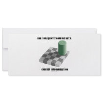 Life Is Frequently Nothing But A Checker Shadow rack cards by wordsunwords Life Is Frequently Nothing But A Checker Shadow rack cards
