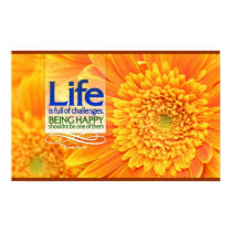 Life is Full of Challenges Motivational Poster