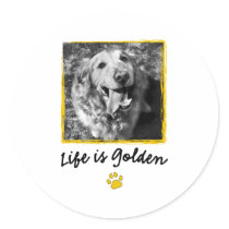 Life Is Golden (Retriever) stickers