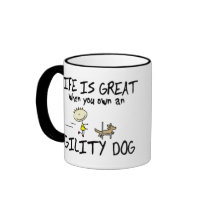 Life is Great Agility Dog Mug (Cartoon)