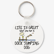 Life is Great Dock Jumping Keychain