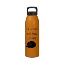 Life is Hard and Then You Nap Water Bottle