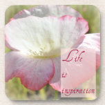 Life is Inspiration Poppy Coaster Set