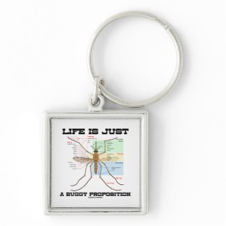 Life Is Just A Buggy Proposition (Mosquito Humor) keychain
