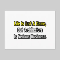 Life Is Just a Game .. Architecture Is Serious Postcard
