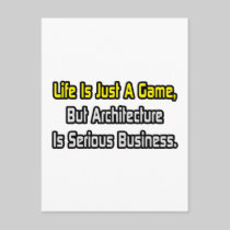 Life Is Just a Game .. Architecture Is Serious Postcard