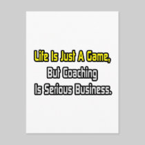 Life Is Just a Game .. Coaching Is Serious Post Cards