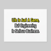 Life Is Just a Game .. Engineering Is Serious Postcards