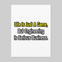 Life Is Just a Game .. Engineering Is Serious Post Card