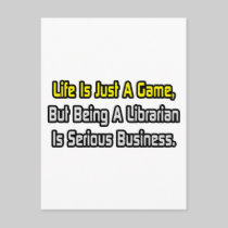 Life Is Just a Game .. Librarian Post Card
