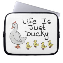 Life Is Just Ducky Laptop Sleeve