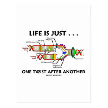 Life Is Just ... One Twist After Another (DNA) Post Card