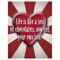 Life is like a box of chocolates personalized flyer