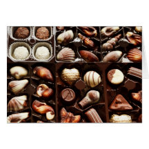 Life is like a box of chocolates sweet dessert greeting card