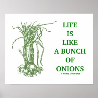 Life Is Like A Bunch Of Onions Poster