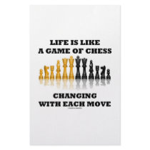 Life Is Like A Game Of Chess (Chess Attitude) Stationery Design