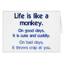 Life is like a Monkey Cards