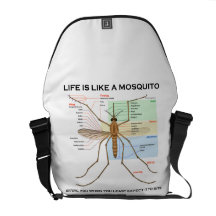 Life Is Like A Mosquito Biting You When You Least Commuter Bags