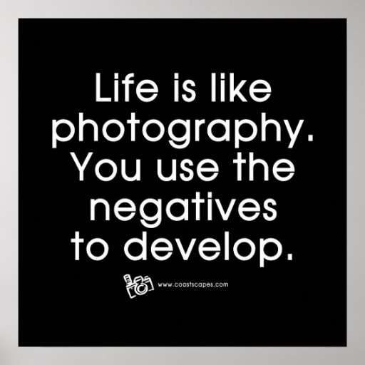 Life Is Like Photography Poster
