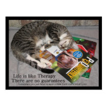 Life is like Therapy postcards