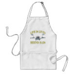 Life Is Lived Behind Bars aprons