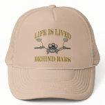 Life Is Lived Behind Bars Mesh Hat