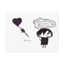 Life is Loss Postcard