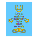 Life is much too important Postcard