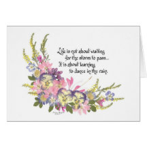 Life is not about waiting card