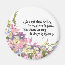 Life is not about waiting magnet