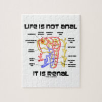 Life Is Not Anal It Is Renal (Kidney Nephron) Puzzles