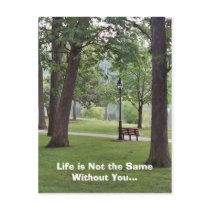 Life is Not the Same Without You postcards