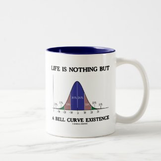 Life Is Nothing But A Bell Curve Existence Coffee Mugs