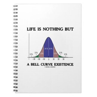 Life Is Nothing But A Bell Curve Existence (Stats) Spiral Notebooks