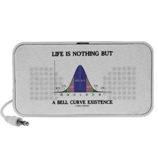 Life Is Nothing But A Bell Curve Existence (Stats) Portable Speaker